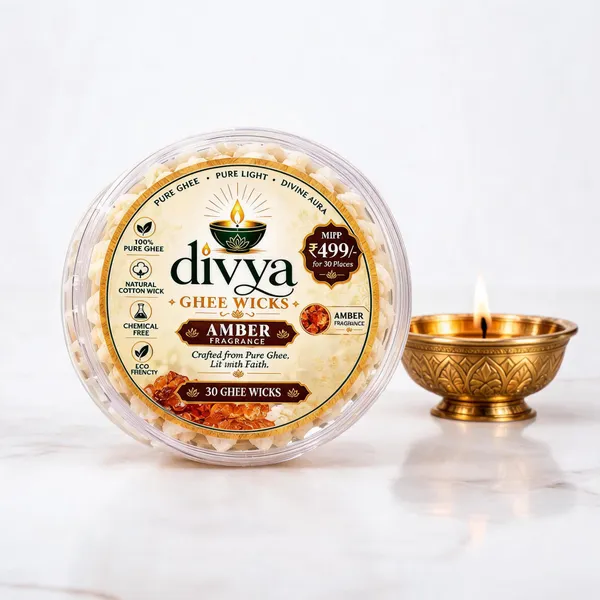 Ghee_Cotton_Amber_Fragrance_Pooja_Wicks_Pack_Of_30
