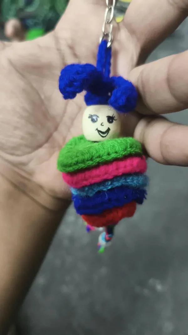 Multicolour_Wool_Handmade_Yarn_Doll_Keychain_For_Unisex_-_Pack_of_2