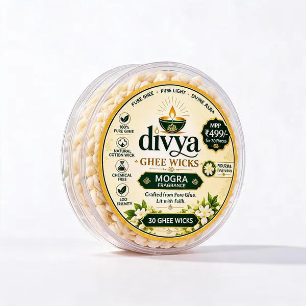 Ghee_Cotton_Mogra_Fragrance_Pooja_Wicks_Pack_Of_30