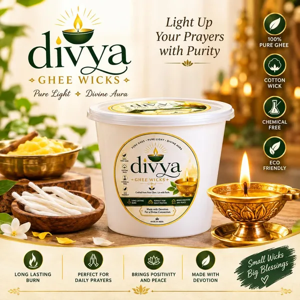 Ghee_Cotton_Plain_Pooja_Wicks_For_Daily_Worship