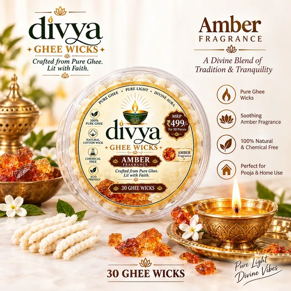 Ghee_Cotton_Amber_Fragrance_Pooja_Wicks_Pack_Of_30