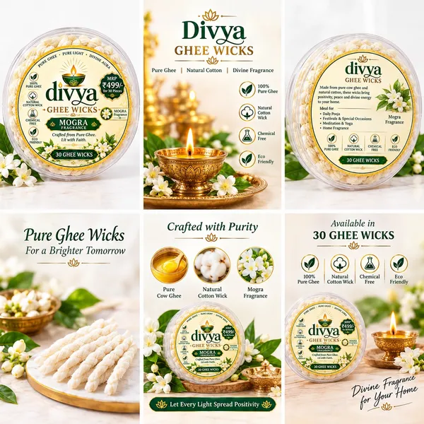 Ghee_Cotton_Mogra_Fragrance_Pooja_Wicks_Pack_Of_30
