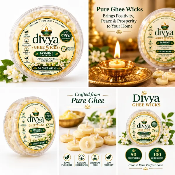 Ghee_Cotton_Jasmine_Fragrance_Pooja_Wicks