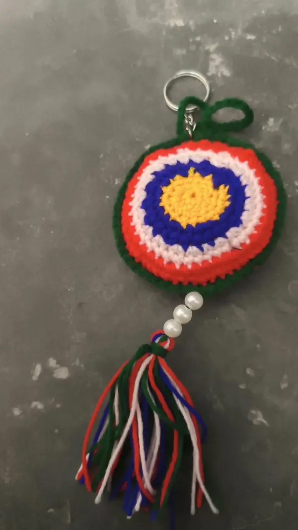 Multicolor_Wool_Evil_Eye_Tassel_Keychain_For_Men_Women_Kids