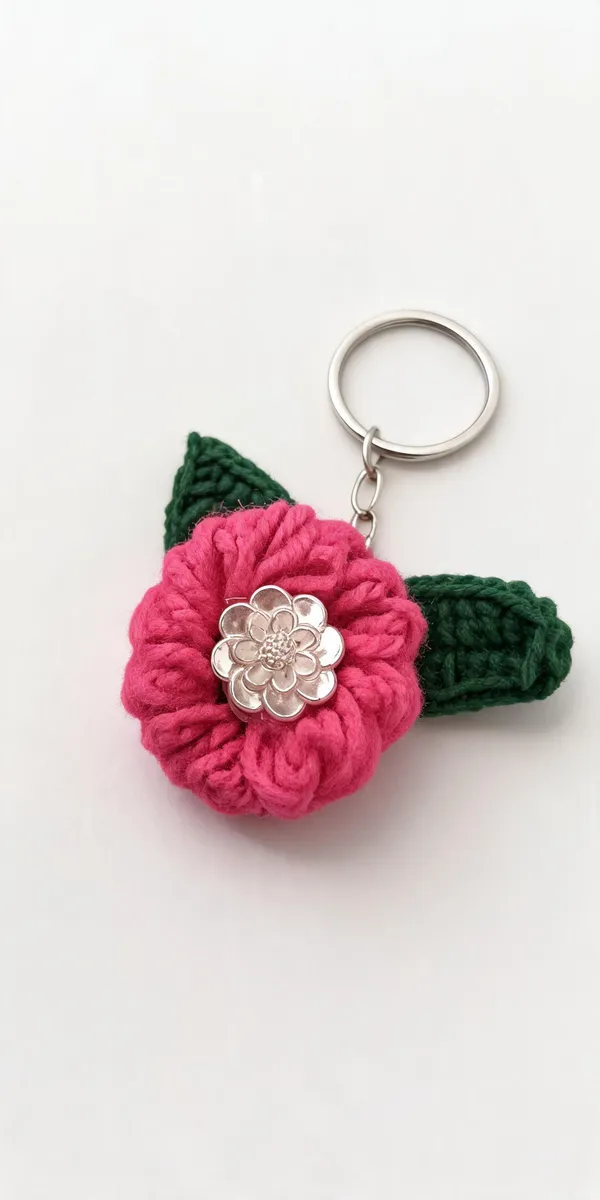 Pink_Wool_Floral_Keychain_For_Women_-_Pack_of_2