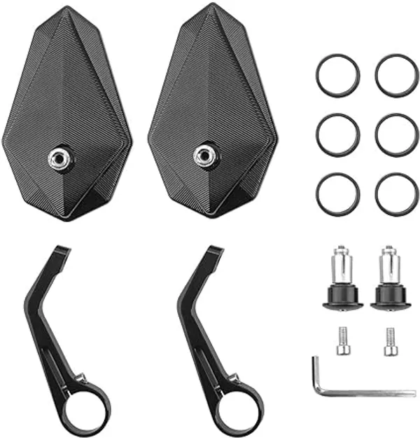 Black_Motorcycle_Rear_View_Mirrors_With_Mounting_Kit