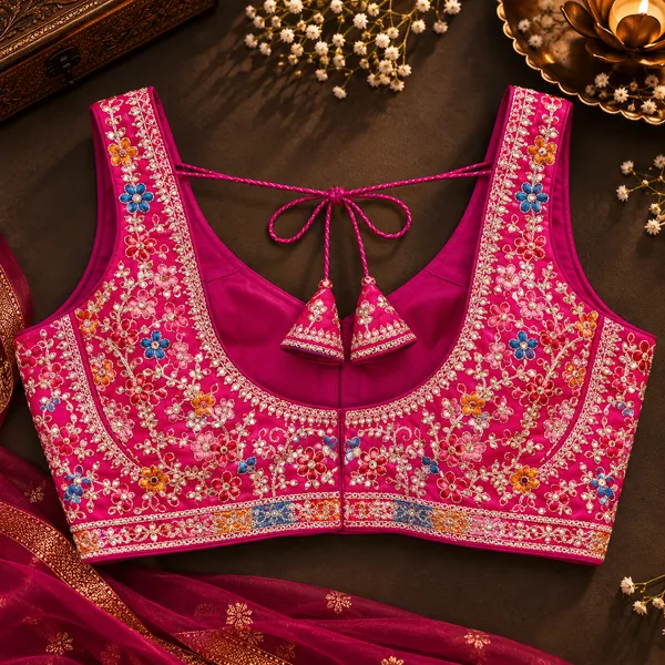 Pink_Embroidered_Sleeveless_Blouse_For_Women