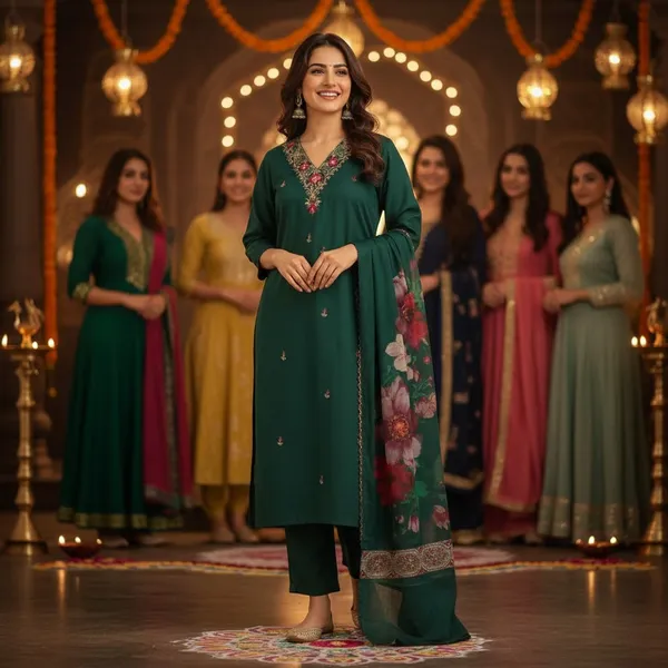 Green_Embroidered_Straight_Kurta_Set_For_Women