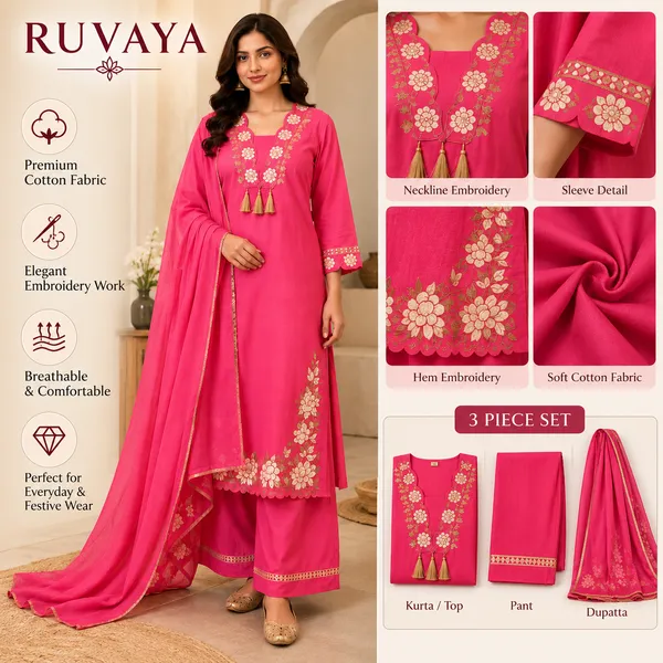 Pink_Cotton_Embroidered_Straight_Suit_Set_For_Women