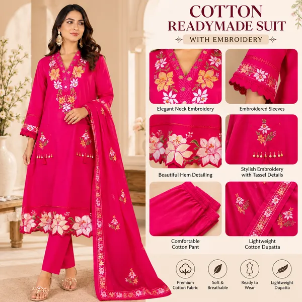 Pink_Cotton_Embroidered_Straight_Suit_Set_For_Women