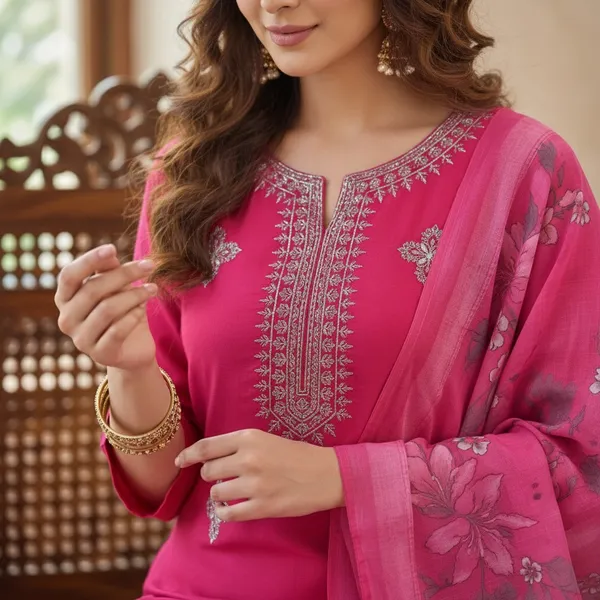 Pink_Embroidered_Straight_Kurta_Set_For_Women