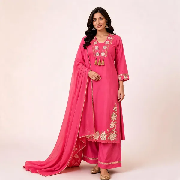 Pink_Cotton_Embroidered_Straight_Suit_Set_For_Women