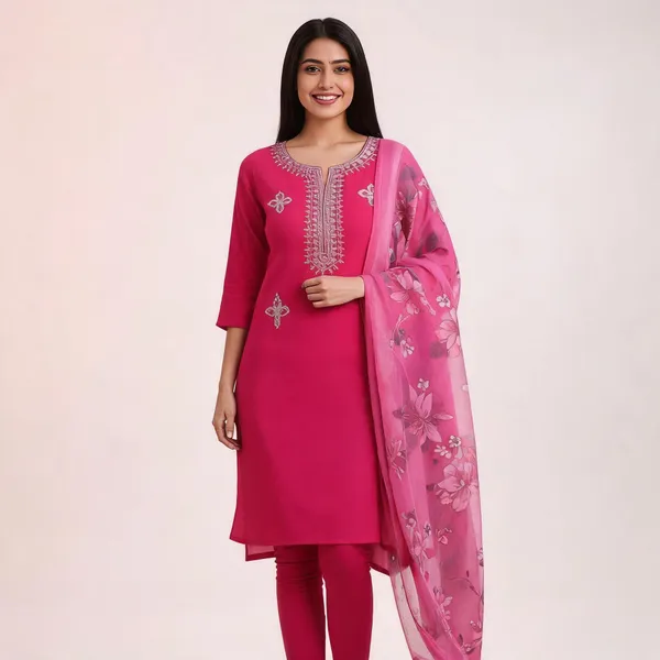 Pink_Embroidered_Straight_Kurta_Set_For_Women