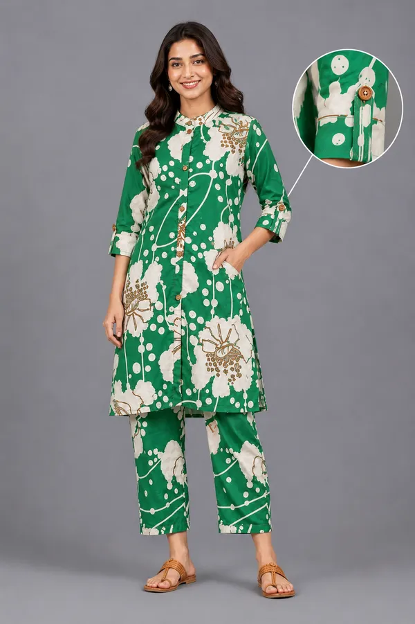 Green_Printed_Straight_Kurta_Pant_Set_for_Women