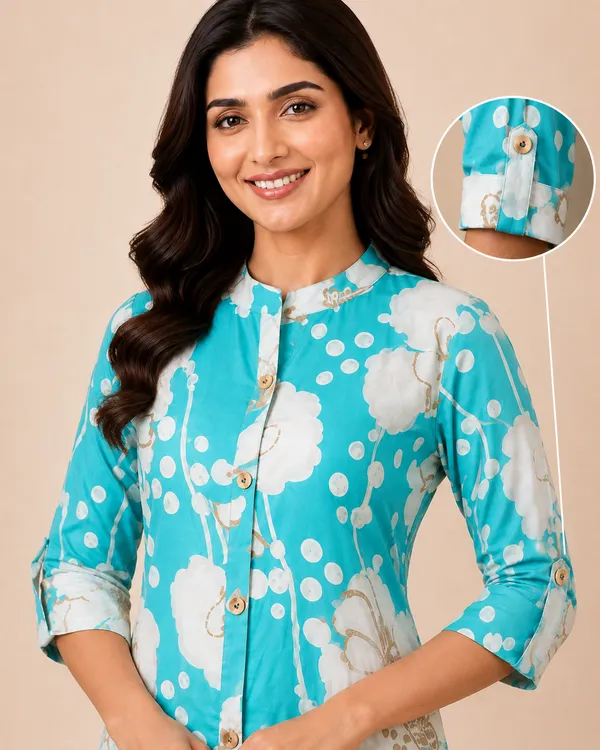 Turquoise_Printed_Straight_Kurta_Set_for_Women