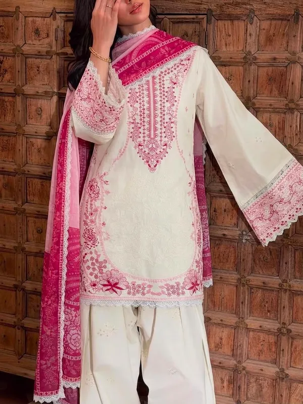 Grey_And_Cream_Printed_Straight_Kurta_Set_for_Women