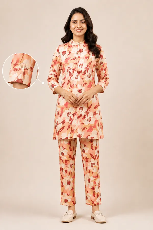 Peach_Printed_Straight_Kurta_Set_for_Women