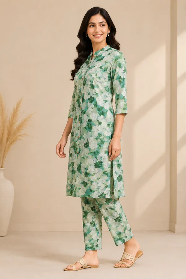Green_Floral_Straight_Kurta_Set_for_Women