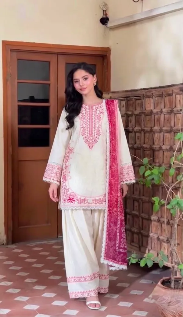 Grey_And_Cream_Printed_Straight_Kurta_Set_for_Women