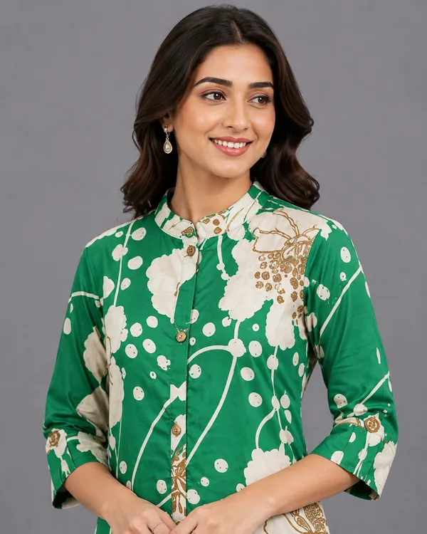 Green_Printed_Straight_Kurta_Pant_Set_for_Women