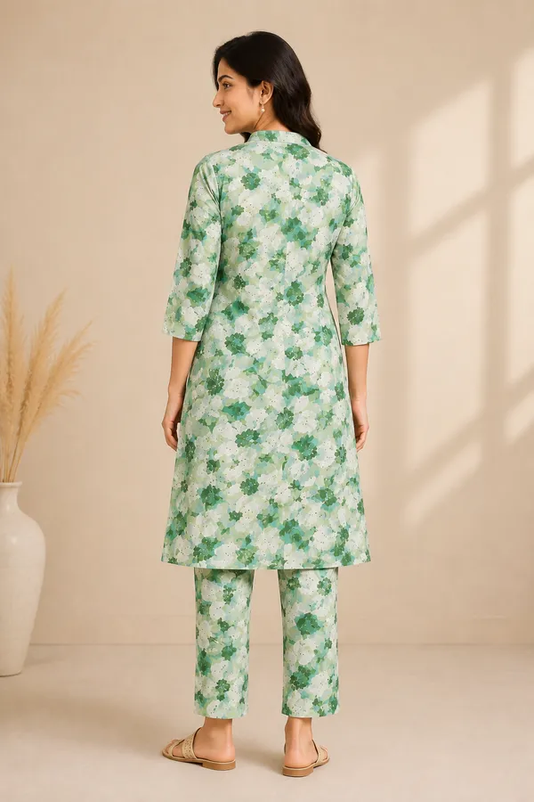 Green_Floral_Straight_Kurta_Set_for_Women