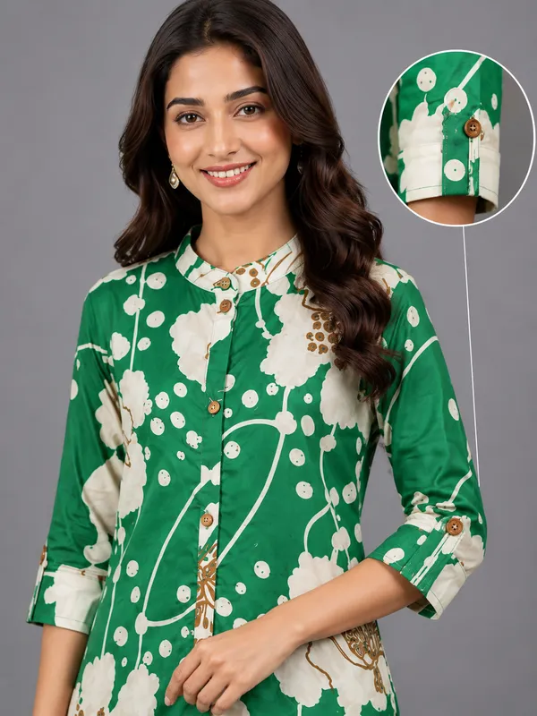 Green_Printed_Straight_Kurta_Pant_Set_for_Women