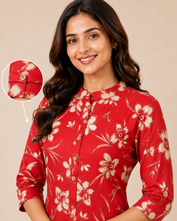 Red_Floral_Straight_Kurta_Set_for_Women