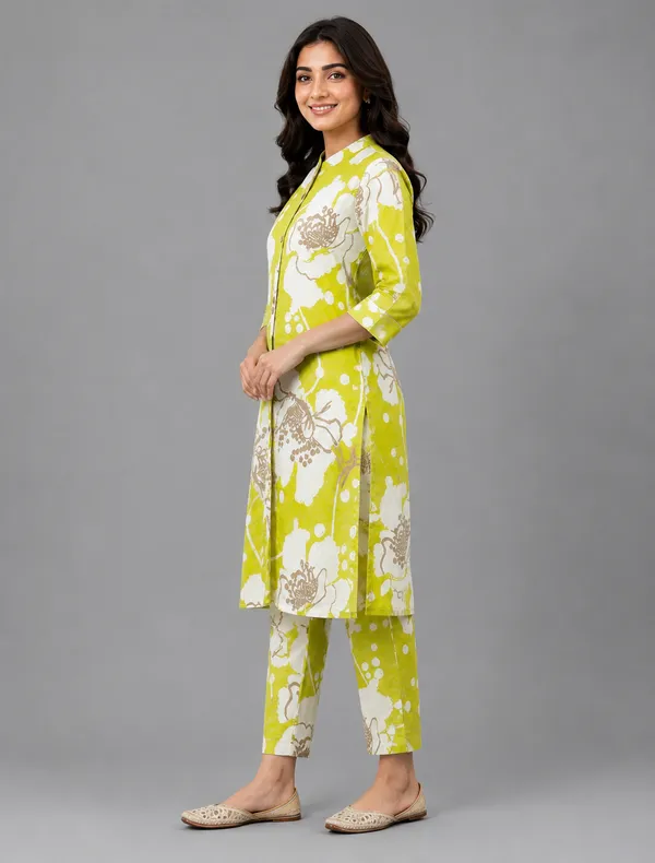 Green_Printed_Straight_Kurta_Set_For_Women