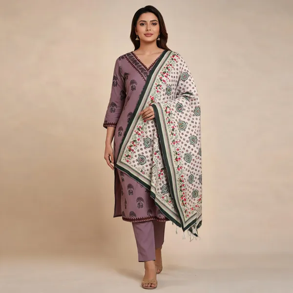 Mauve_Printed_Straight_Kurta_Set_For_Women