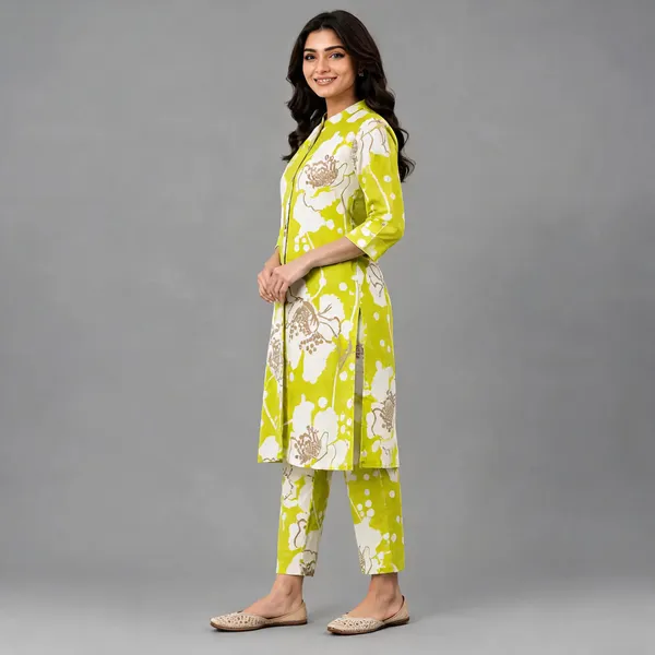 Green_Printed_Straight_Kurta_Set_For_Women
