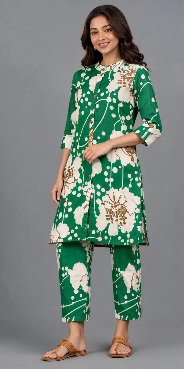 Green_Printed_Straight_Kurta_Pant_Set_for_Women