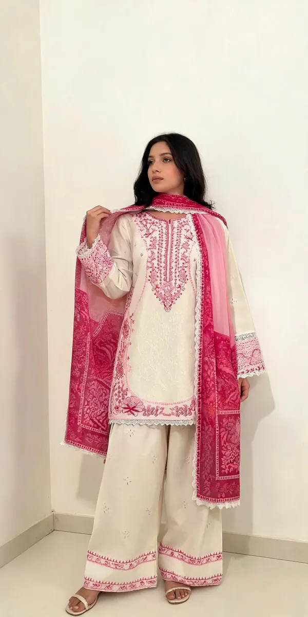 Grey_And_Cream_Printed_Straight_Kurta_Set_for_Women