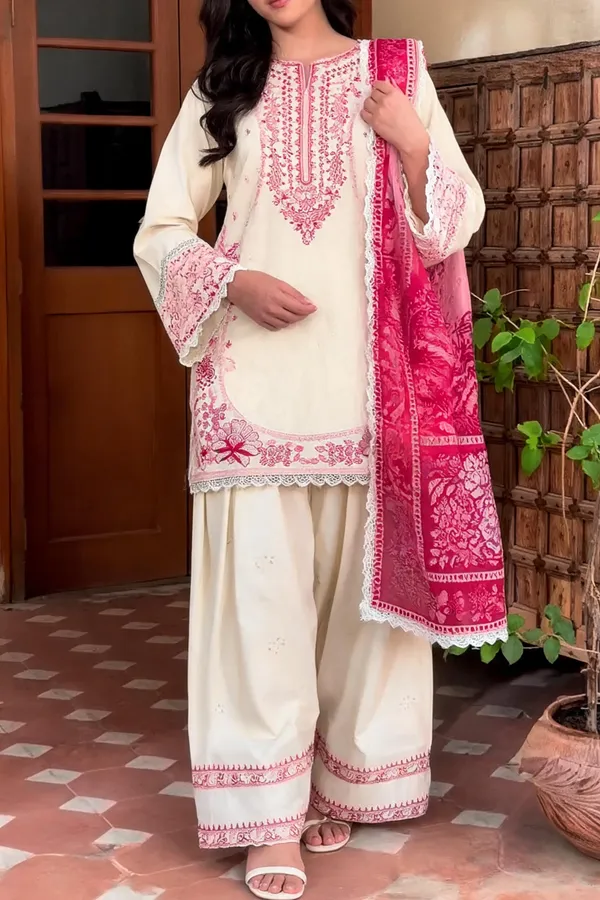 Grey_And_Cream_Printed_Straight_Kurta_Set_for_Women