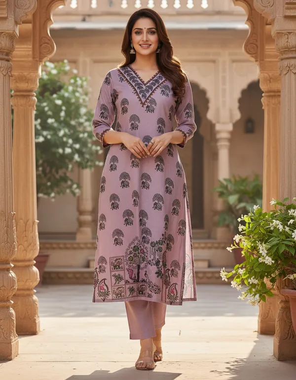 Mauve_Printed_Straight_Kurta_Set_For_Women