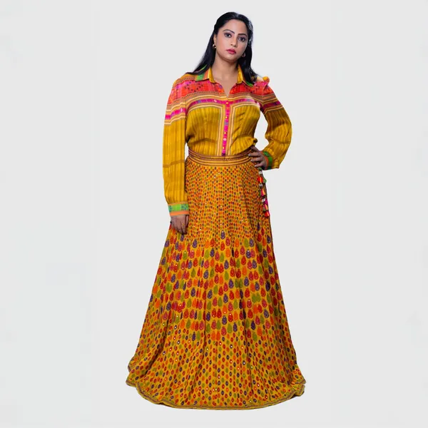 Mustard_Silk_Printed_Flared_Anarkali_Dress_For_Women