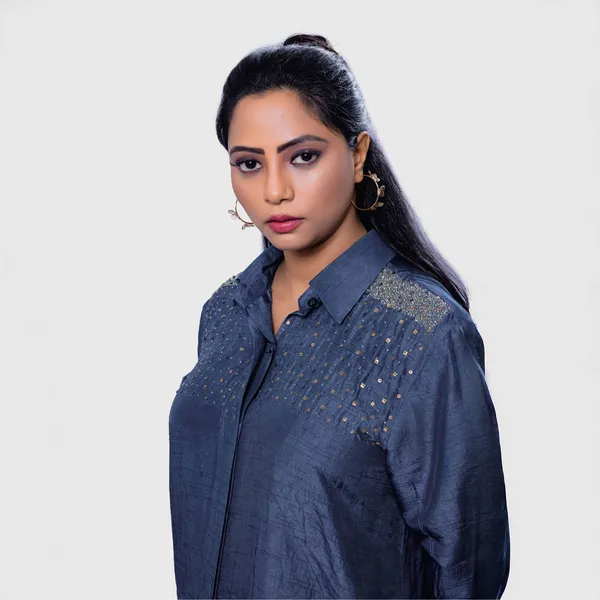 Blue_Dupion_Silk_Relaxed_Fit_Co_Ord_Set_For_Women