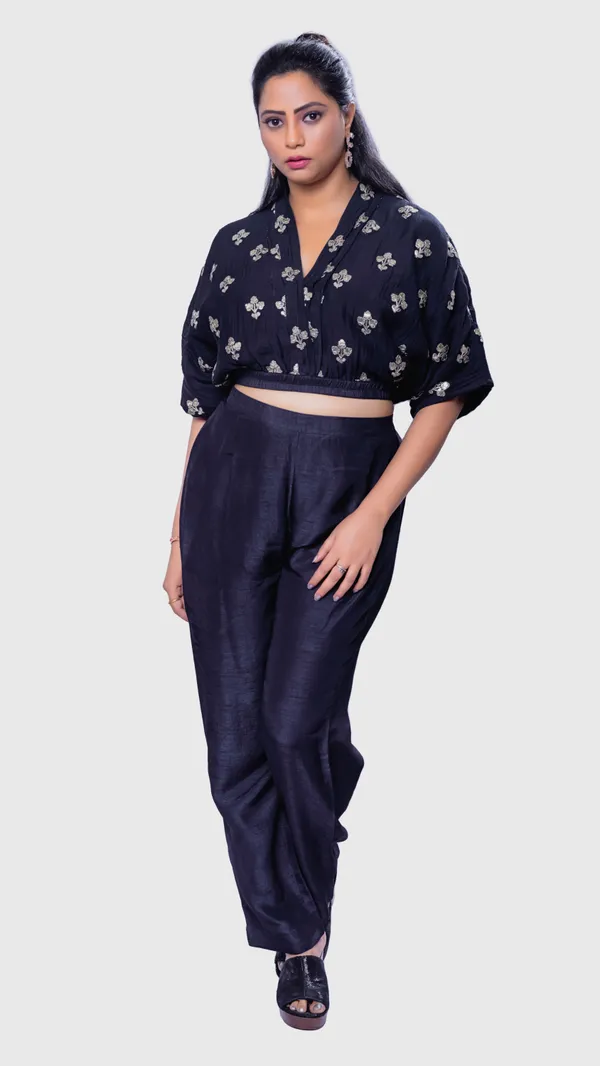 Black_Dupion_Silk_Floral_Print_Relaxed_Co_Ord_Set_For_Women