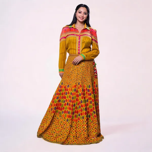 Mustard_Silk_Printed_Flared_Anarkali_Dress_For_Women