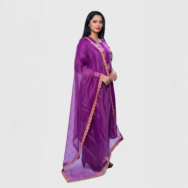 Purple_Chanderi_Straight_Fit_Embroidered_Kurta_Set_For_Women