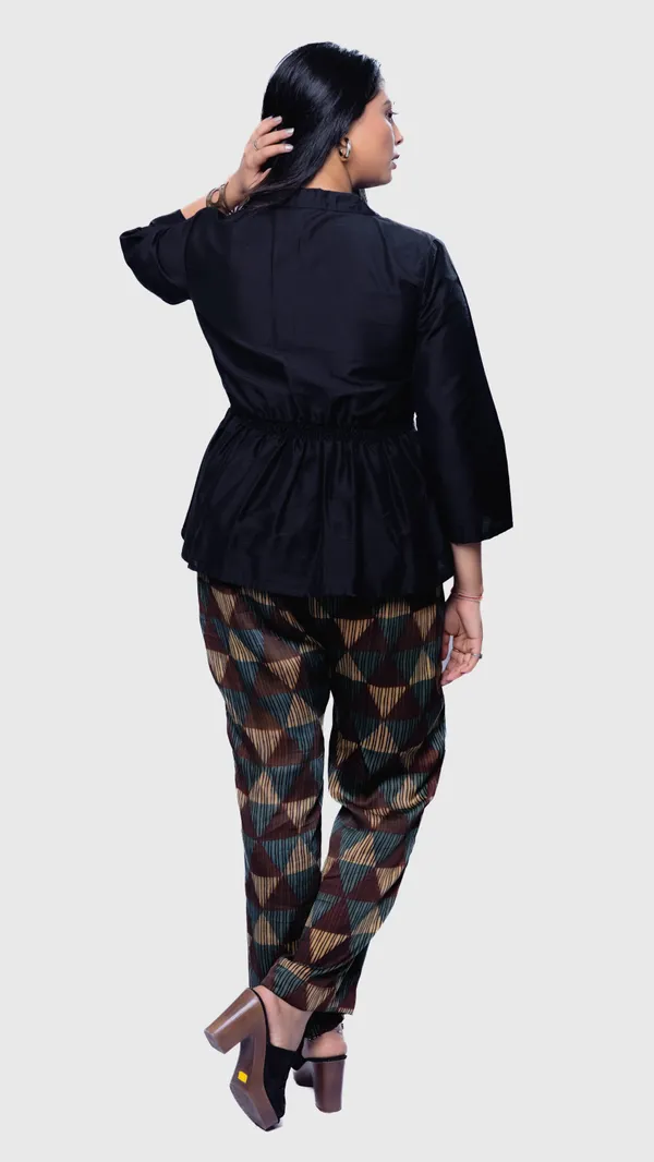 Black_Silk_Ajrakh_Geometric_Print_Co_Ord_Set_For_Women
