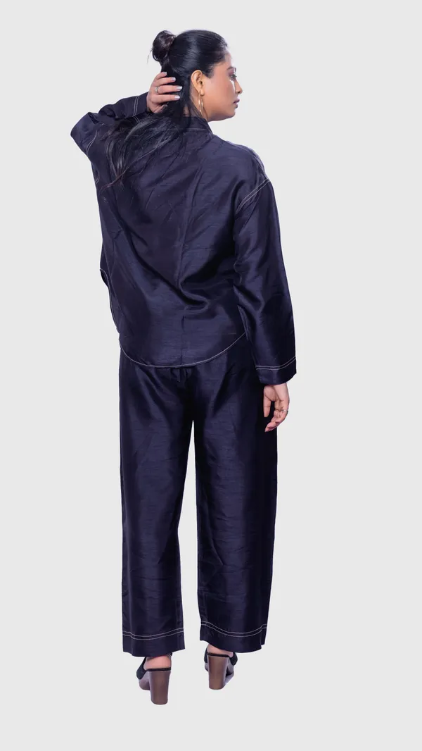 Navy_Dupion_Silk_Relaxed_Fit_Co_Ord_Set_For_Women
