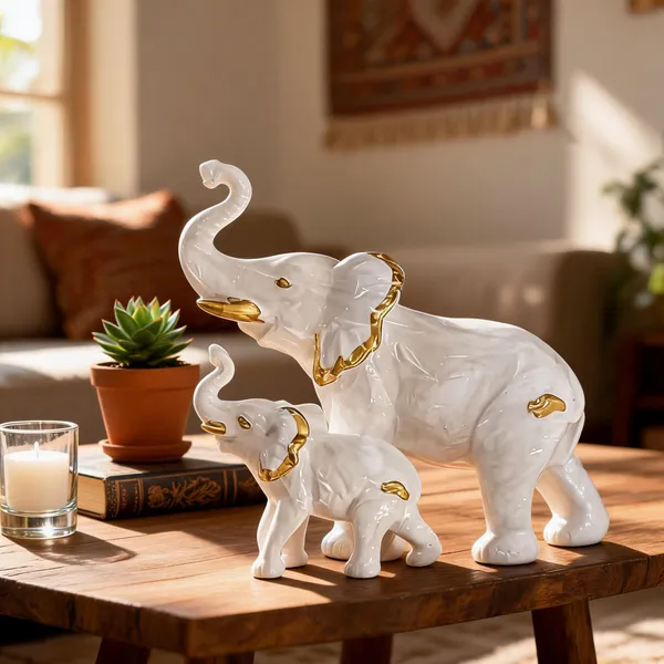 White_Elephant_Figurine_Set