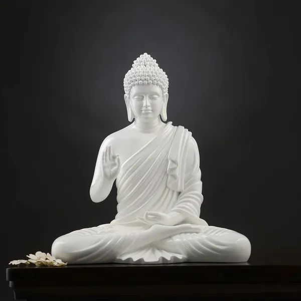 White_Seated_Buddha_Meditation_Idol