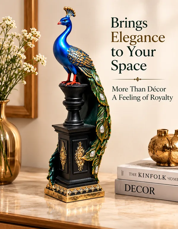 Multicolour_Ornate_Peacock_Decorative_Figurine