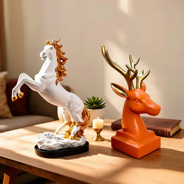 Decorative_Animal_Showpiece_Figurine_And_Animal_Design_Decorative_Showpiece_Pack_Of_2