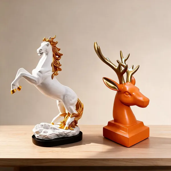 Decorative_Animal_Showpiece_Figurine_And_Animal_Design_Decorative_Showpiece_Pack_Of_2