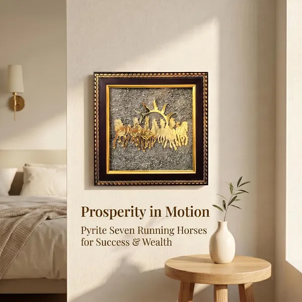 Crystal_Wood_Vastu_Seven_Running_Horses_Pyrite_Decorative_Frame