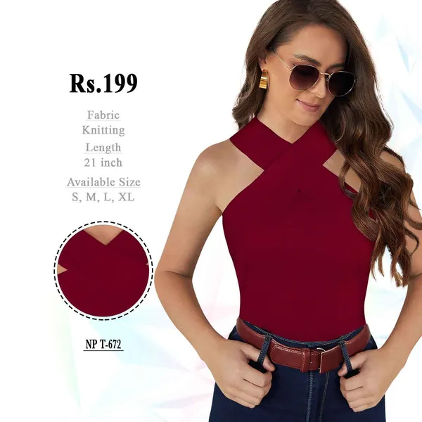 Maroon_Knitted_Halter_Neck_Top_for_Women