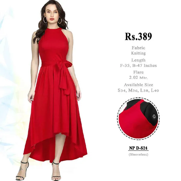 Red_Knitted_High-Low_Dress_for_Women