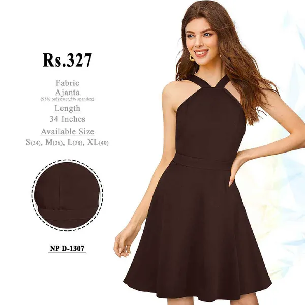 Brown_Polyester_Fit_And_Flare_Dress_for_Women